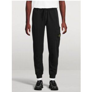 NWT STONE ISLAND Cotton Slim-Fit Sweatpants Black Size M